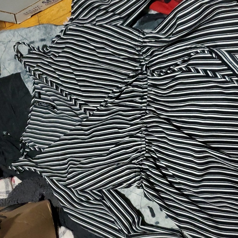 Cold Shoulder Wrap Blouse Black V-Neck Top Career Office Casual